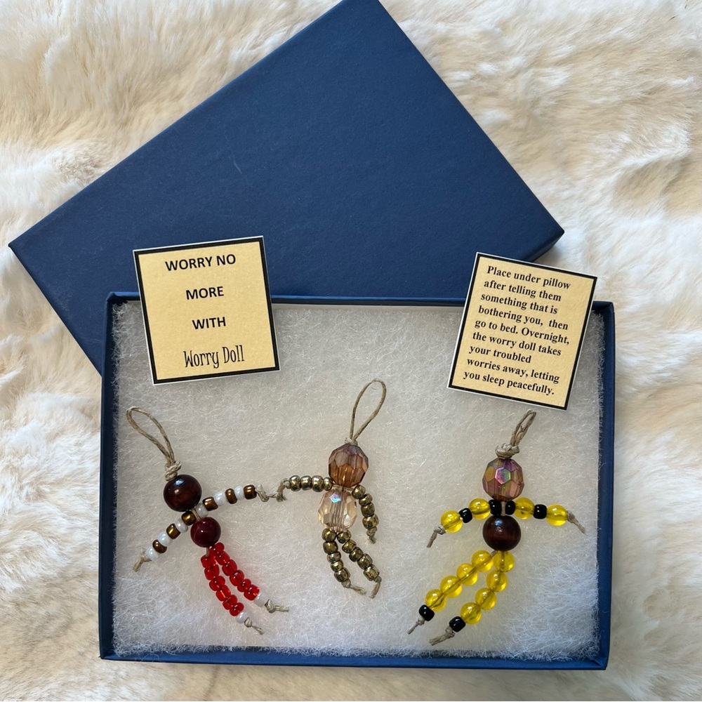 Handmade Beaded Worry Charms for Anxiety and Worrying Thoughts